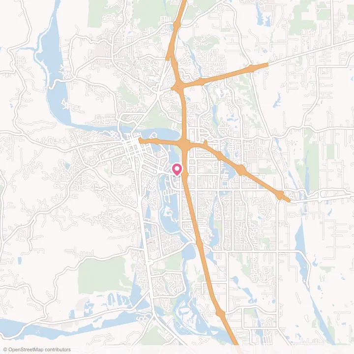 Map of the flower delivery area in Redding, California