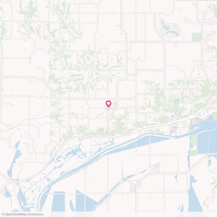 Map of the flower delivery area in Glasford, Illinois