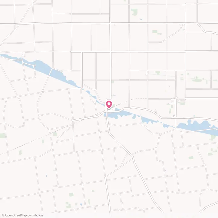 Map of the flower delivery area in La Rue, Ohio