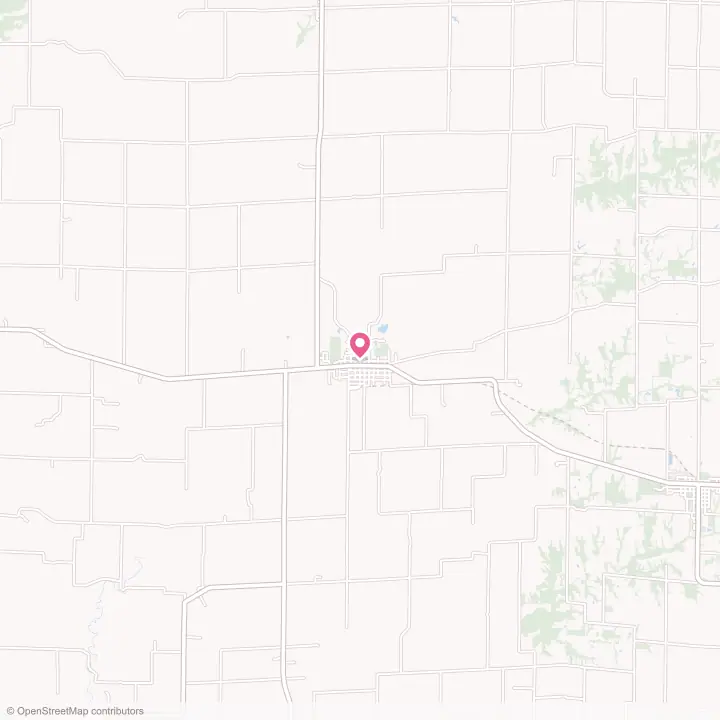 Map of the flower delivery area in La Harpe, Illinois