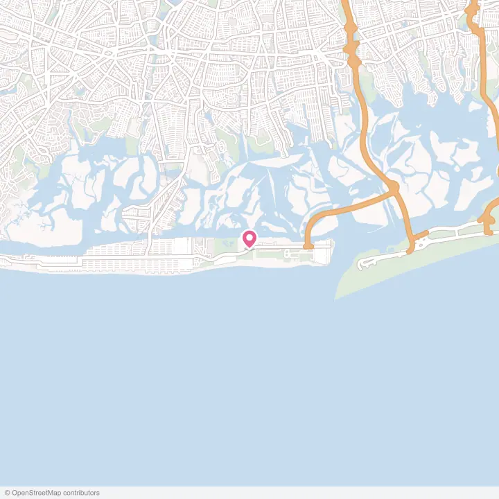 Map of the flower delivery area in Lido Beach, New York