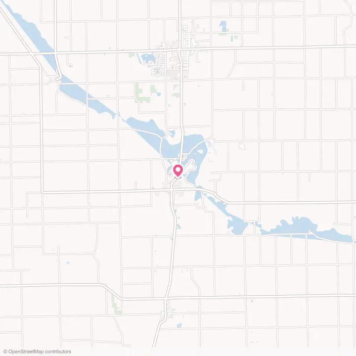 Map of the flower delivery area in Geneva, Indiana