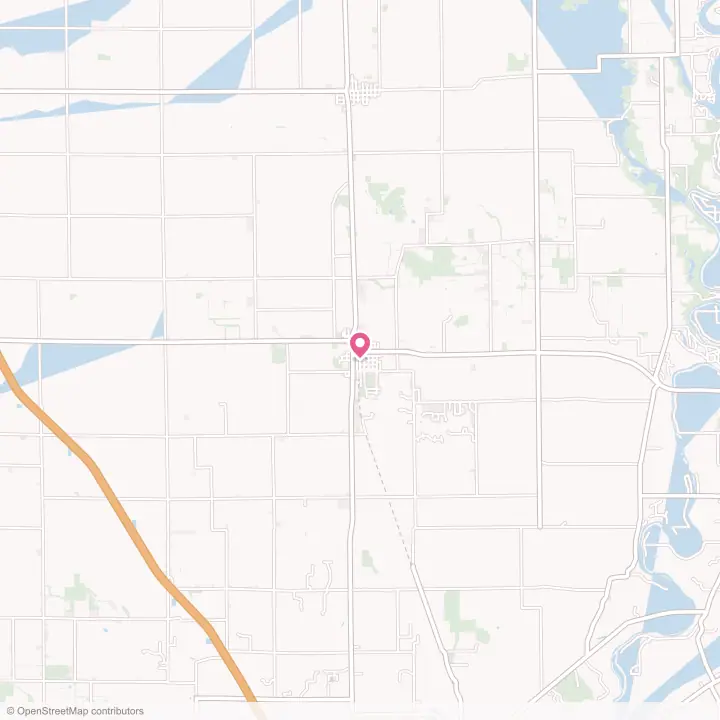 Map of the flower delivery area in Brookston, Indiana