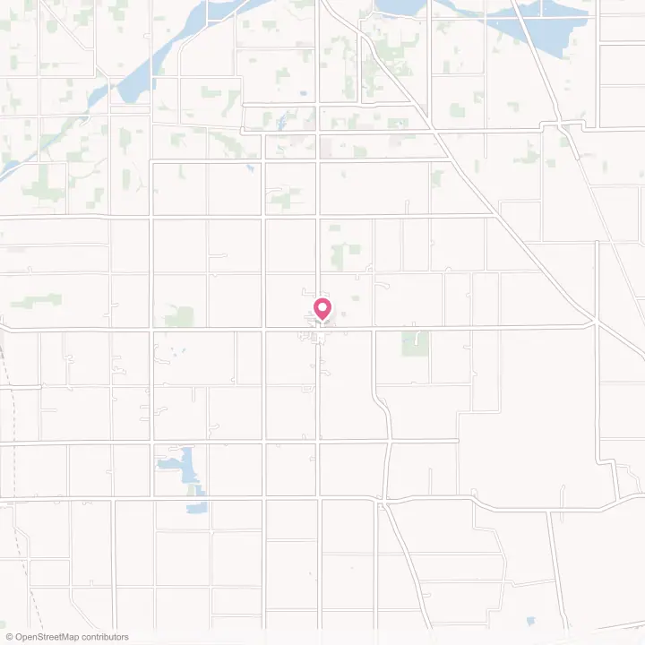 Map of the flower delivery area in Waynesfield, Ohio