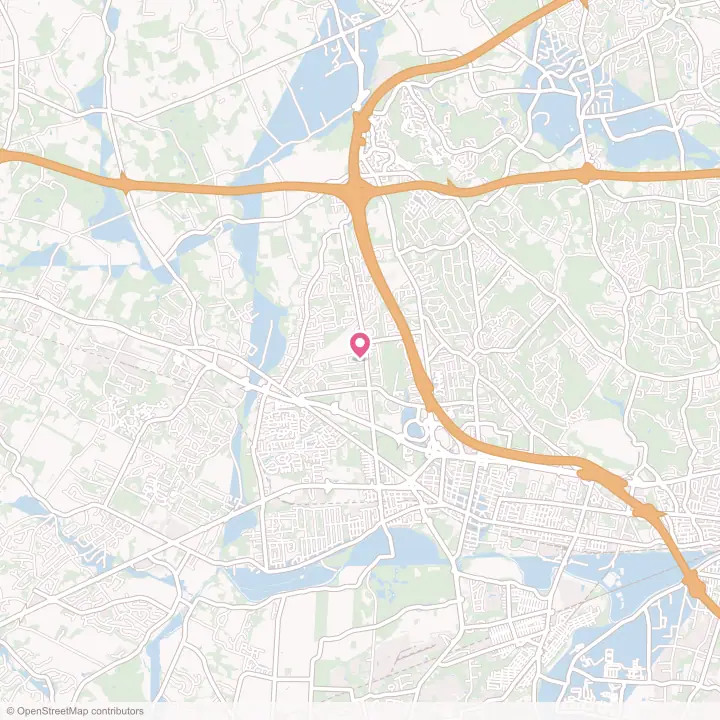 Map of the flower delivery area in Bridgewater Center, New Jersey
