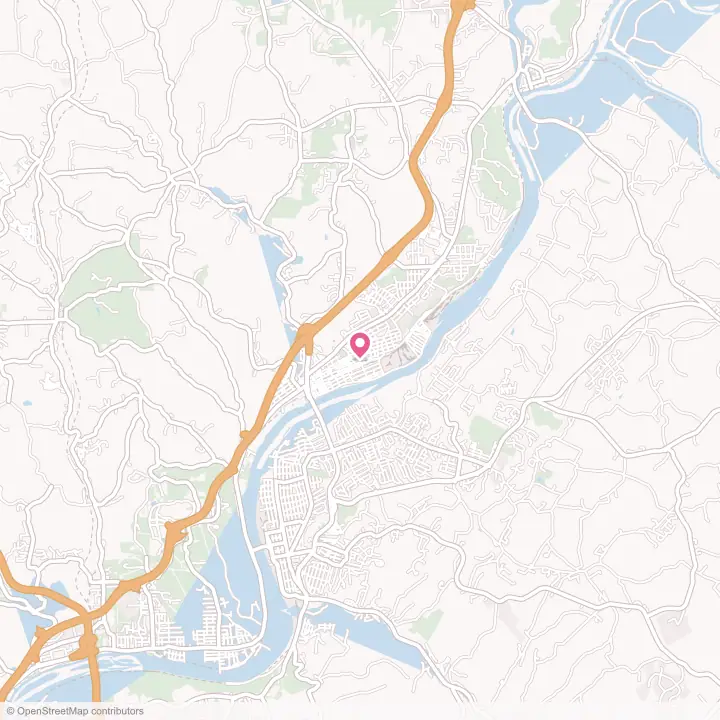 Map of the flower delivery area in Brackenridge, Pennsylvania