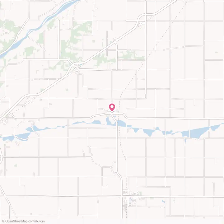 Map of the flower delivery area in Camden, Indiana
