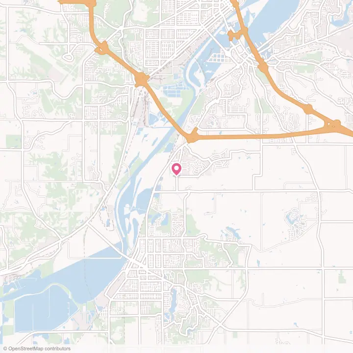 Map of the flower delivery area in North Pekin, Illinois