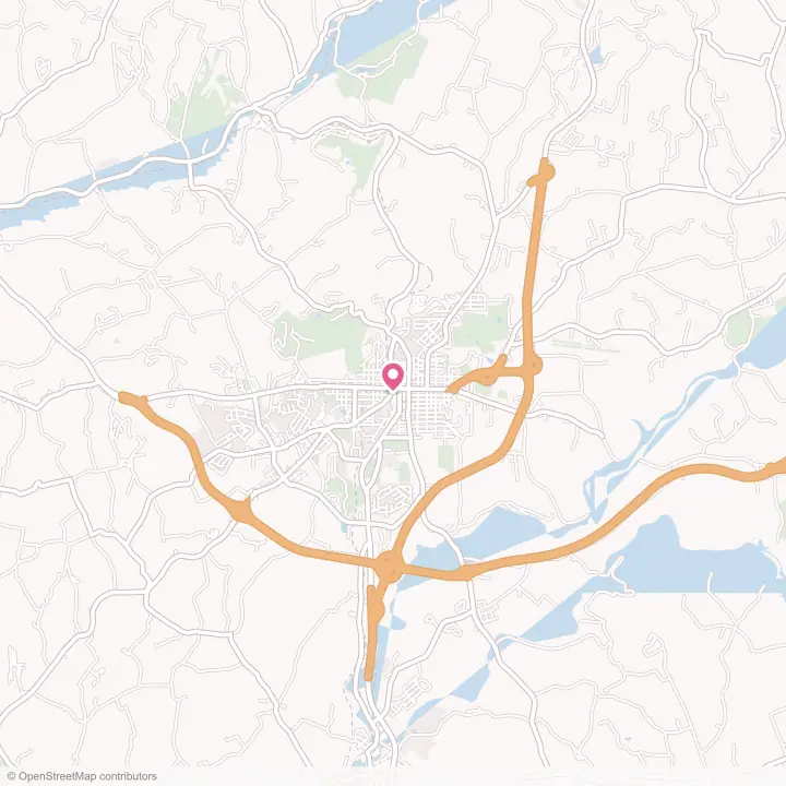 Map of the flower delivery area in Indiana, Pennsylvania