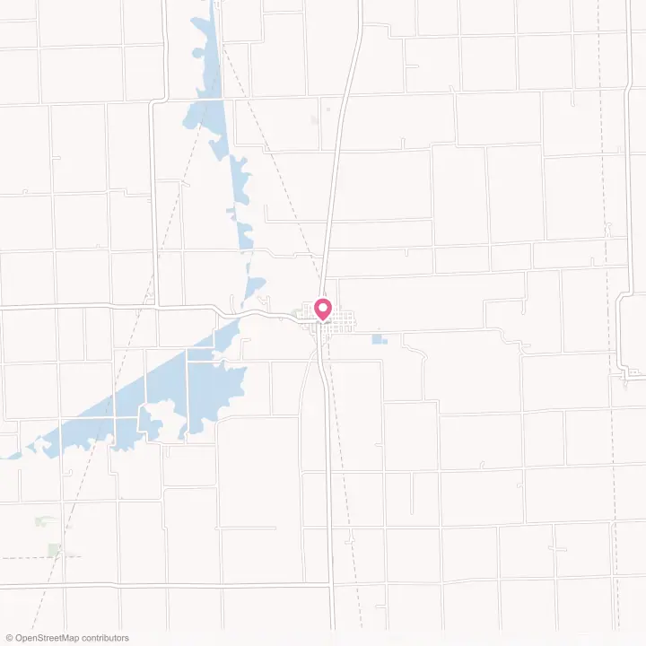 Map of the flower delivery area in Milford, Illinois