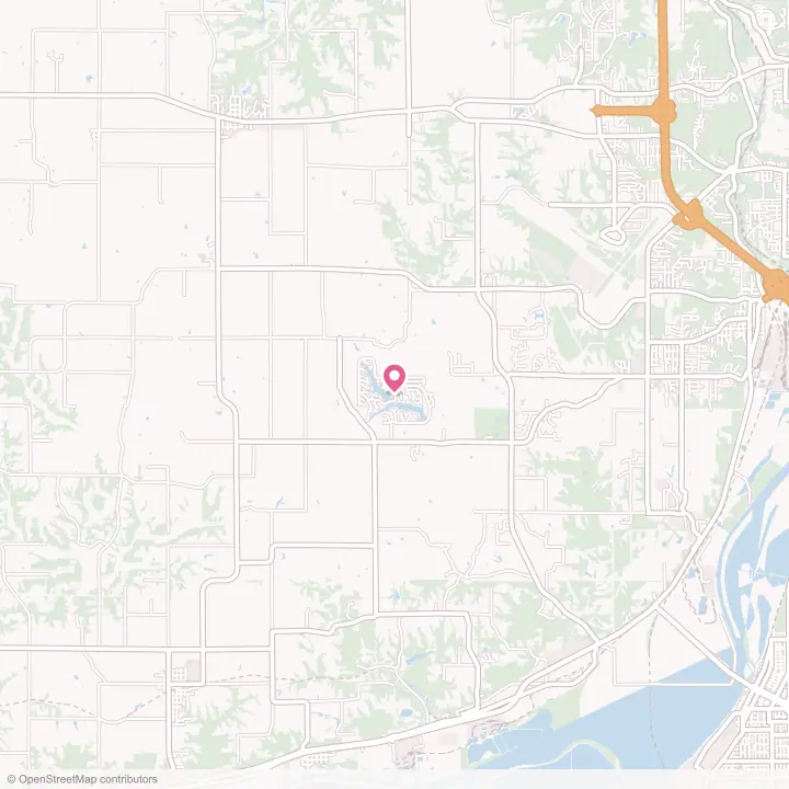 Map of the flower delivery area in Lake Camelot, Illinois