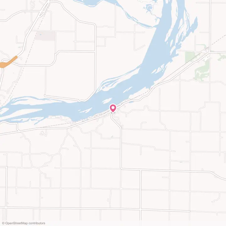 Map of the flower delivery area in Dallas City, Illinois