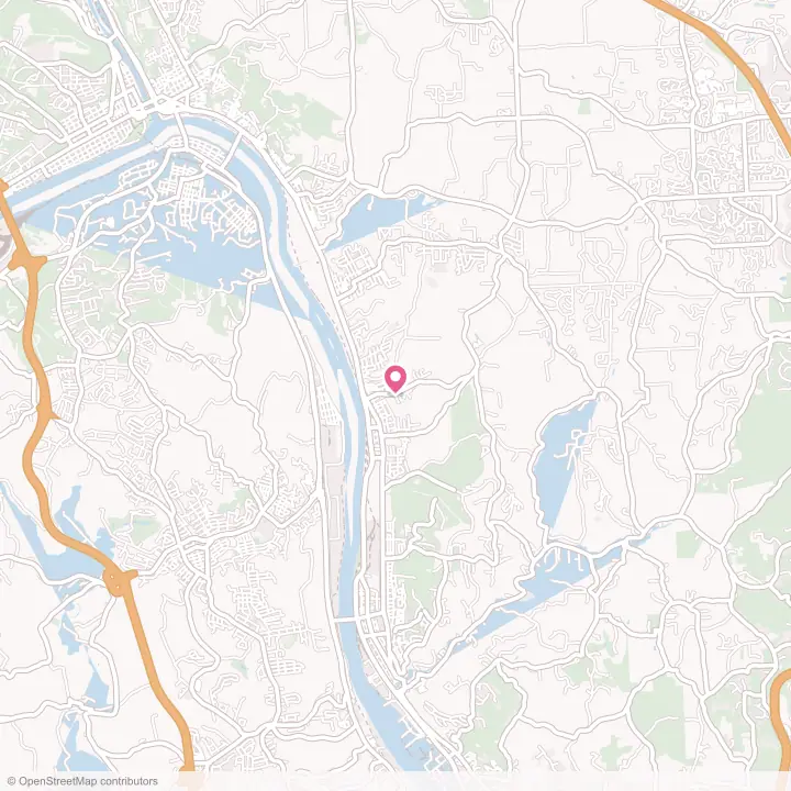 Map of the flower delivery area in Baden, Pennsylvania