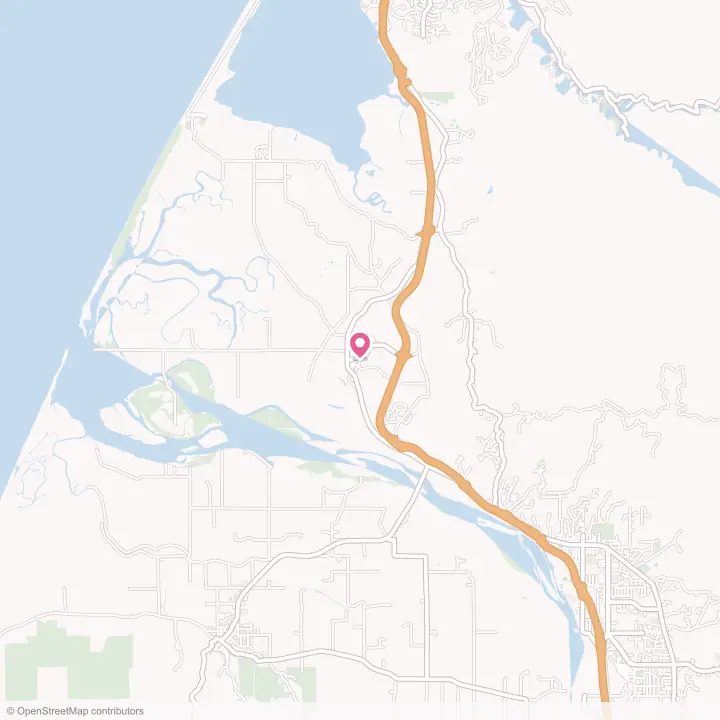 Map of the flower delivery area in Loleta, California