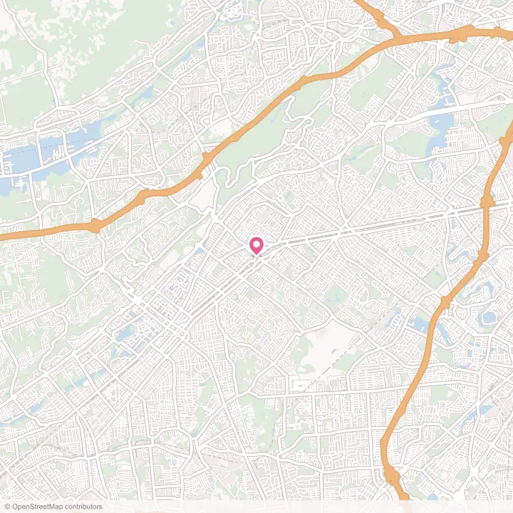 Map of the flower delivery area in Fanwood, New Jersey