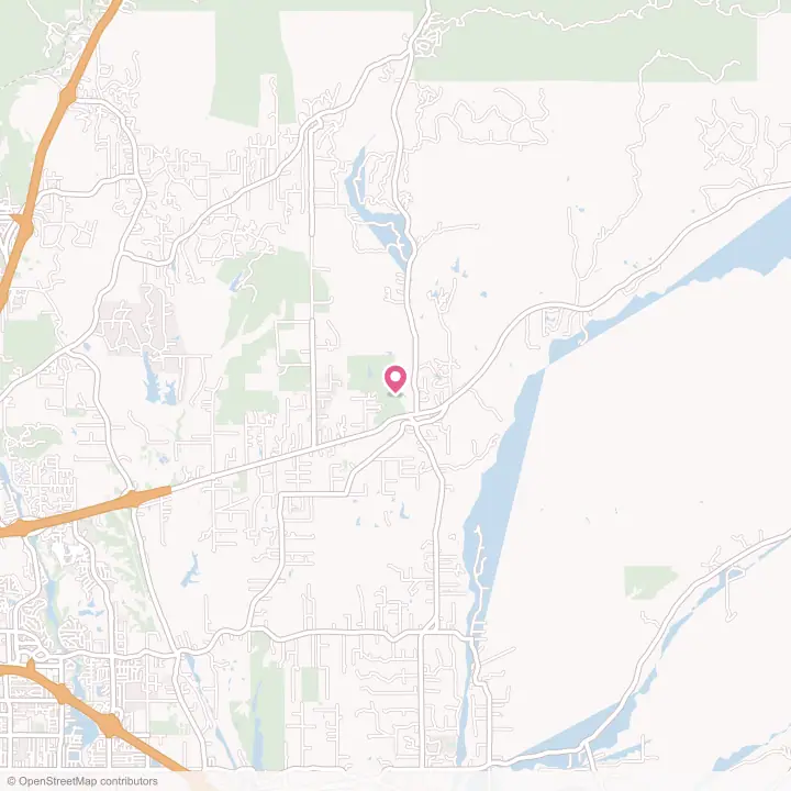 Map of the flower delivery area in Bella Vista, California
