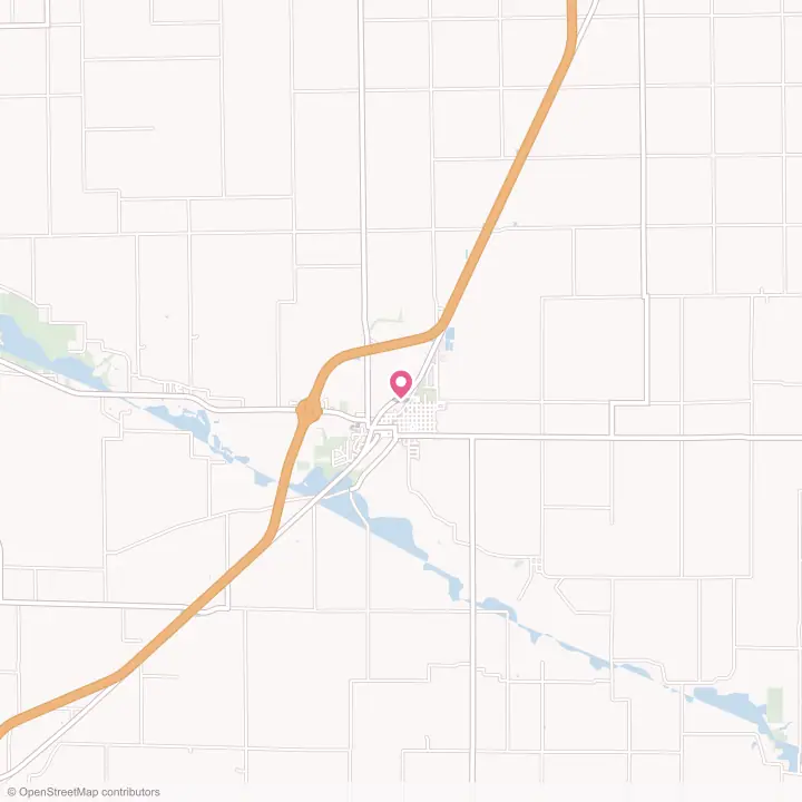 Map of the flower delivery area in Lexington, Illinois