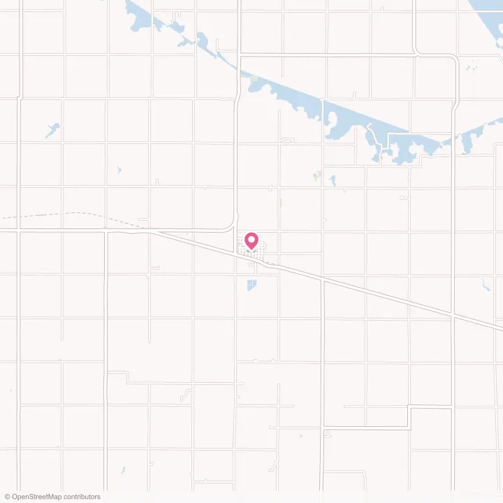 Map of the flower delivery area in Dorchester, Nebraska