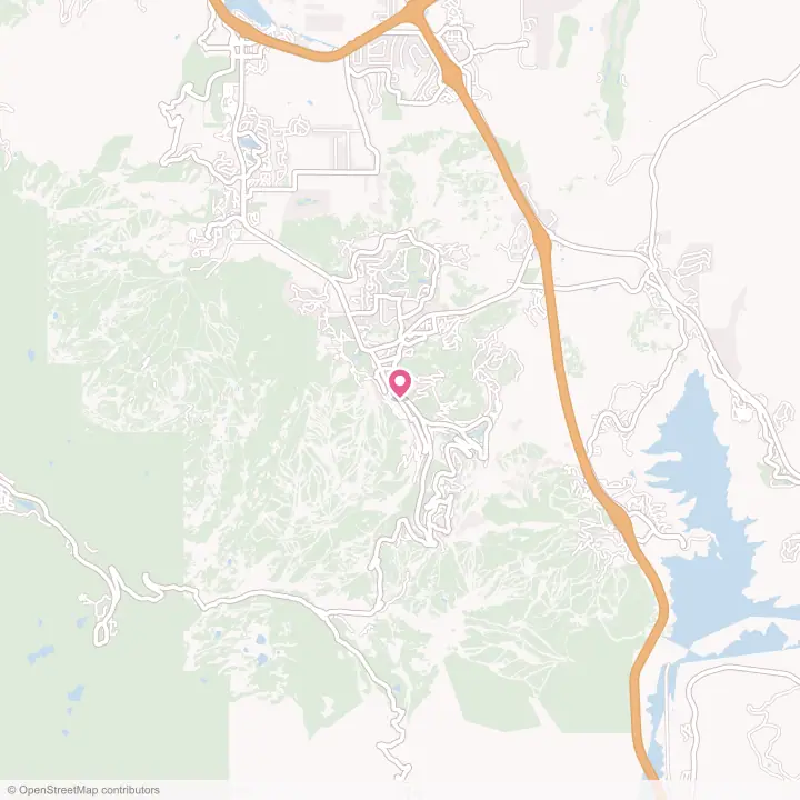Map of the flower delivery area in Park City, Utah