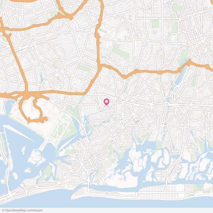 Map of the flower delivery area in South Valley Stream, New York