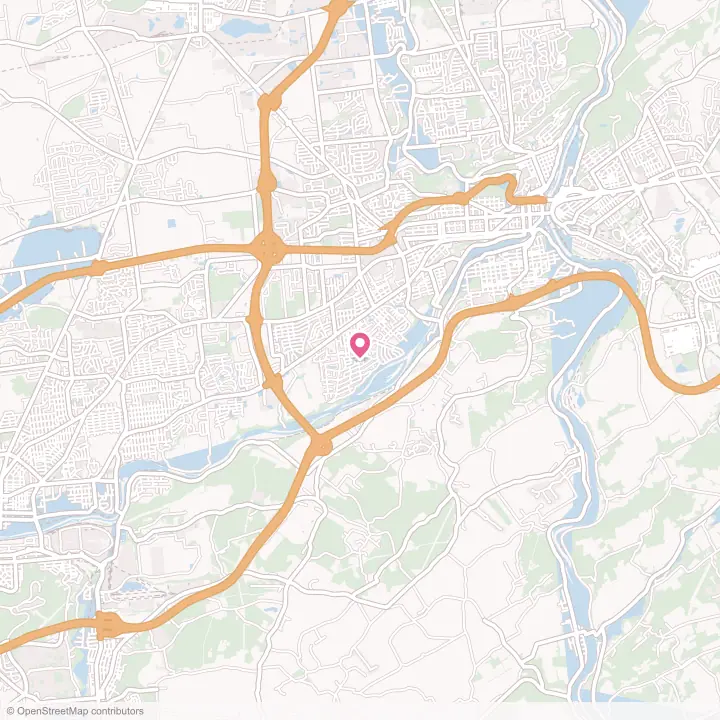 Map of the flower delivery area in Old Orchard, Pennsylvania