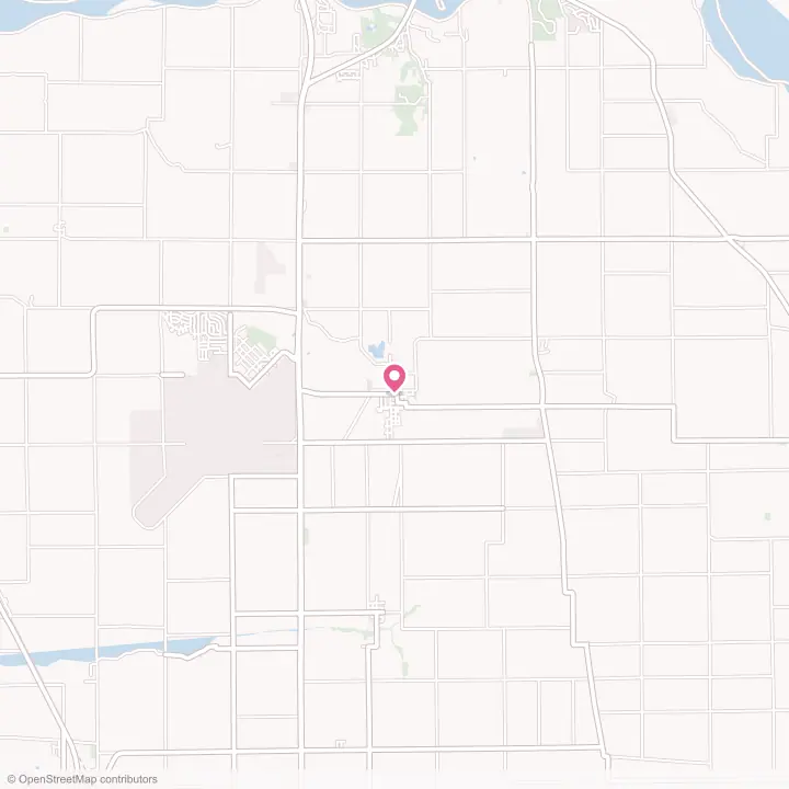Map of the flower delivery area in Bunker Hill, Indiana