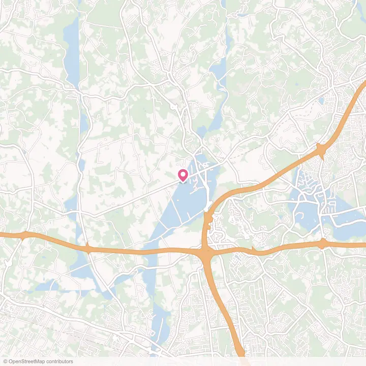 Map of the flower delivery area in Bedminster, New Jersey