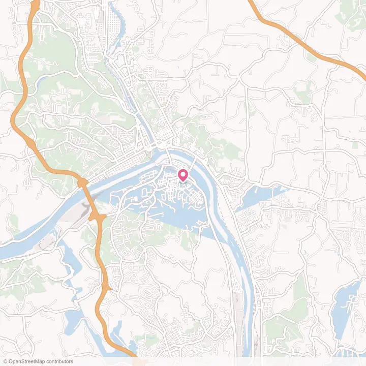 Map of the flower delivery area in Monaca, Pennsylvania