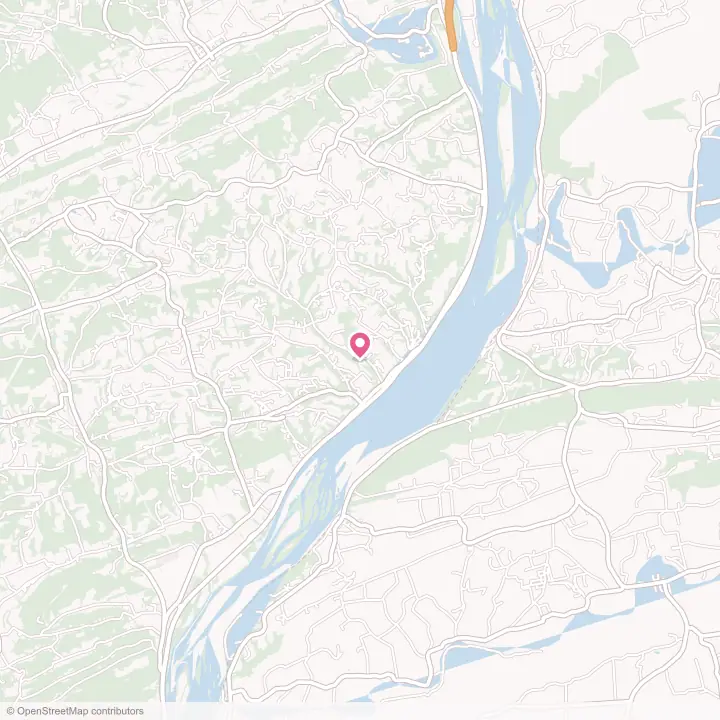 Map of the flower delivery area in Port Trevorton, Pennsylvania