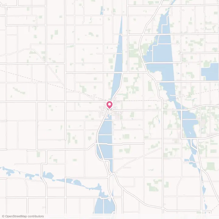 Map of the flower delivery area in Spencerville, Ohio