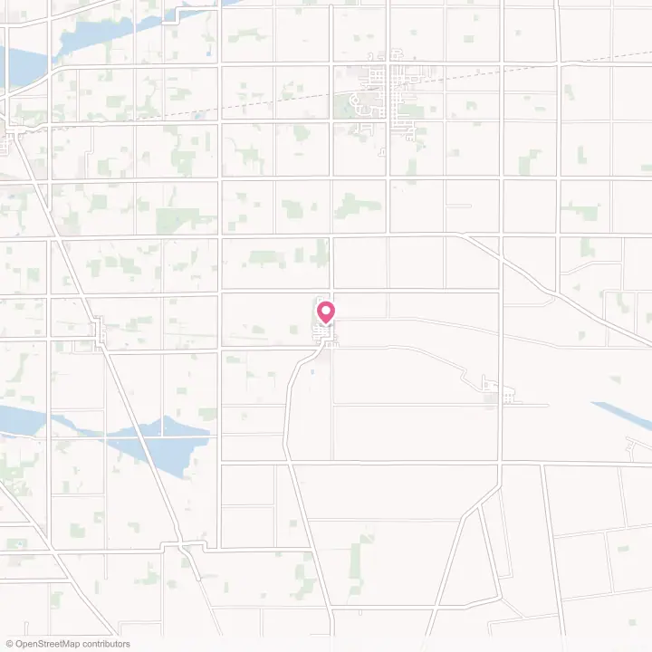 Map of the flower delivery area in Alger, Ohio