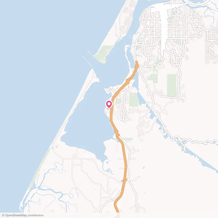 Map of the flower delivery area in Fields Landing, California