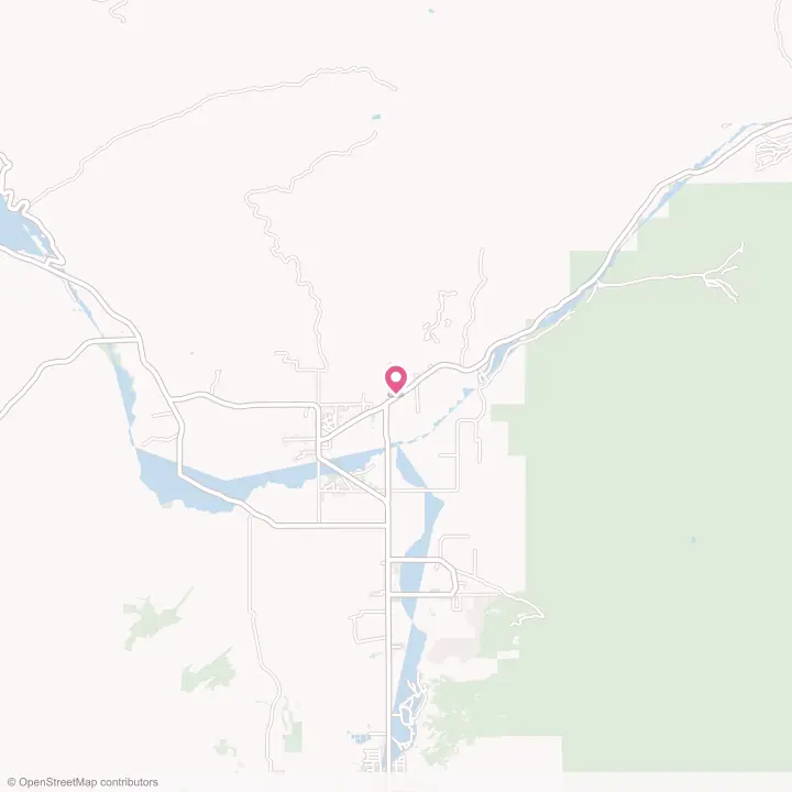 Map of the flower delivery area in Oakley, Utah