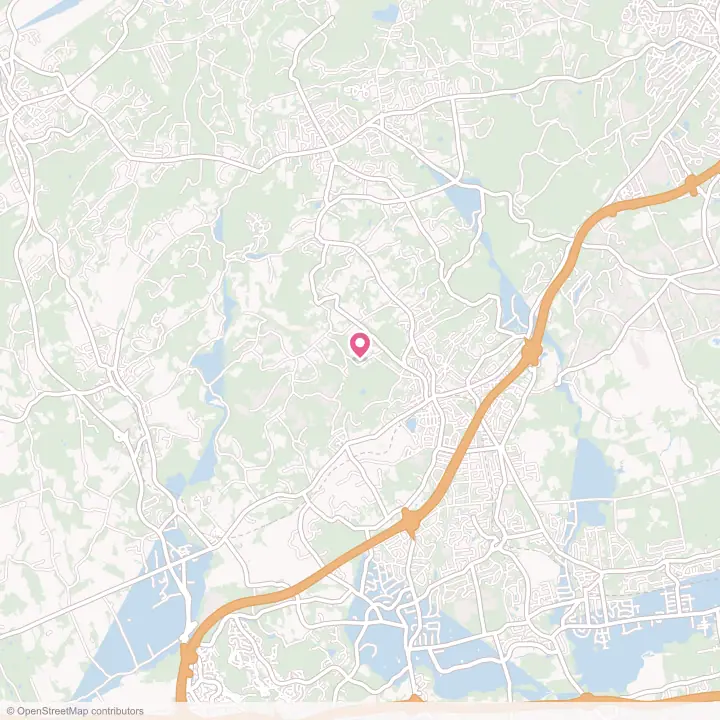 Map of the flower delivery area in Bernardsville, New Jersey