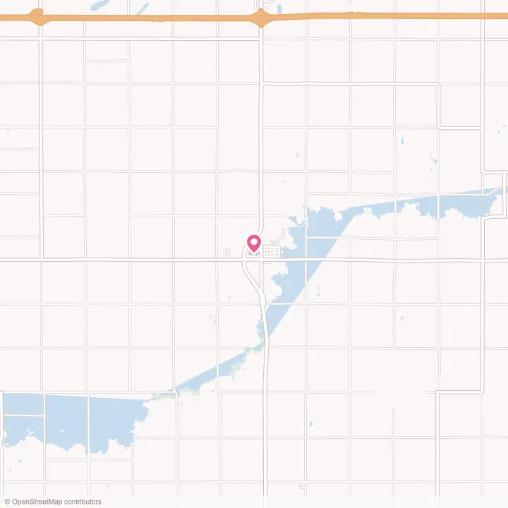 Map of the flower delivery area in McCool Junction, Nebraska