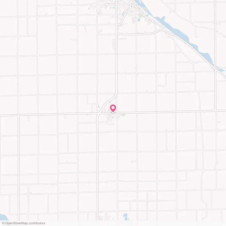 Map of the flower delivery area in Monroe, Indiana