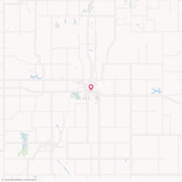 Map of the flower delivery area in Corydon, Iowa