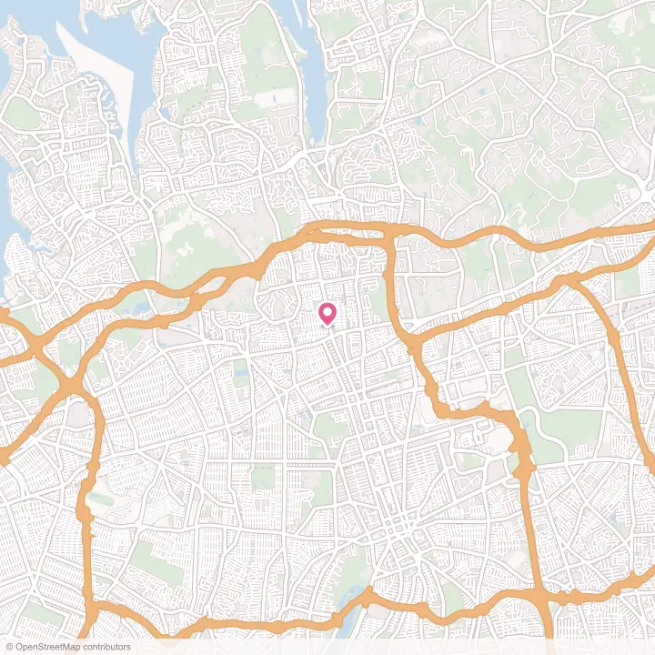 Map of the flower delivery area in Williston Park, New York