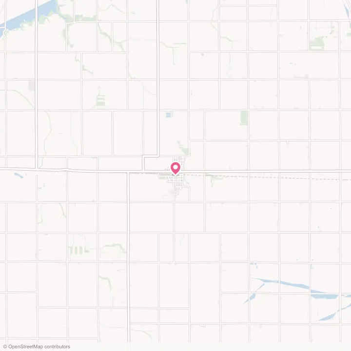 Map of the flower delivery area in Goodland, Indiana