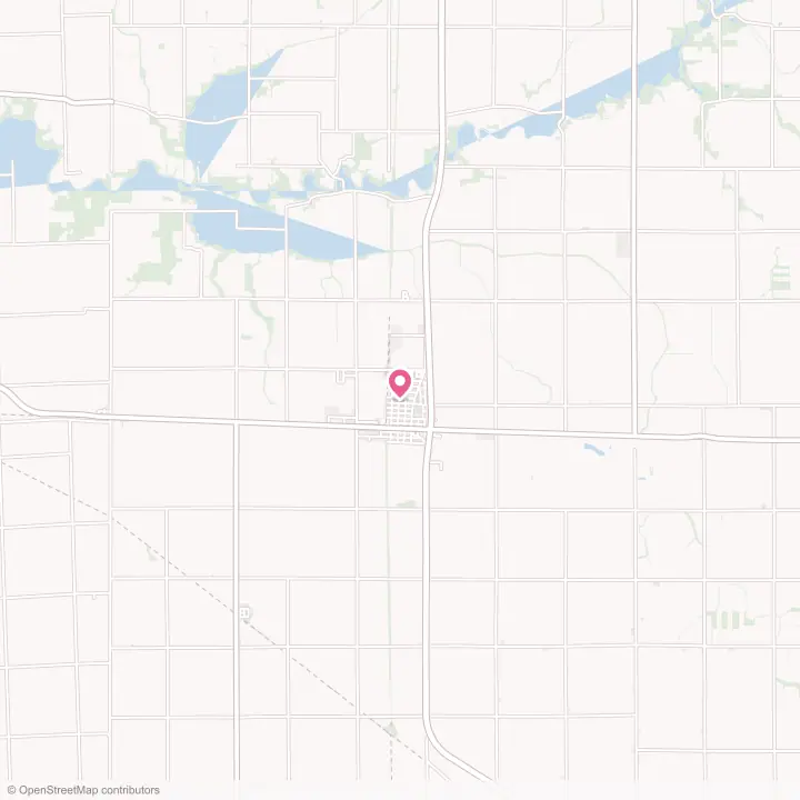 Map of the flower delivery area in Kentland, Indiana