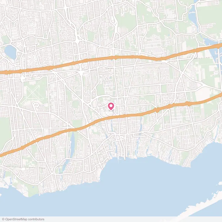 Map of the flower delivery area in North Patchogue, New York
