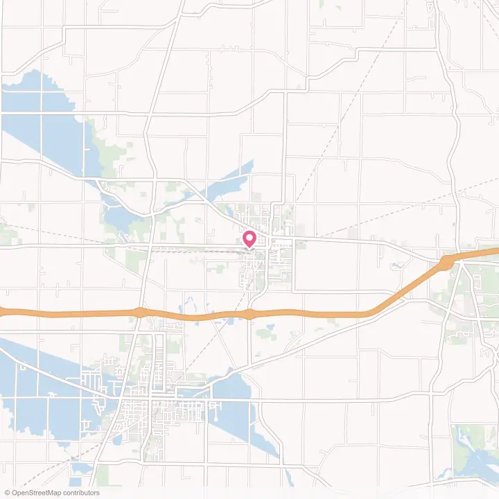 Map of the flower delivery area in Crestline, Ohio