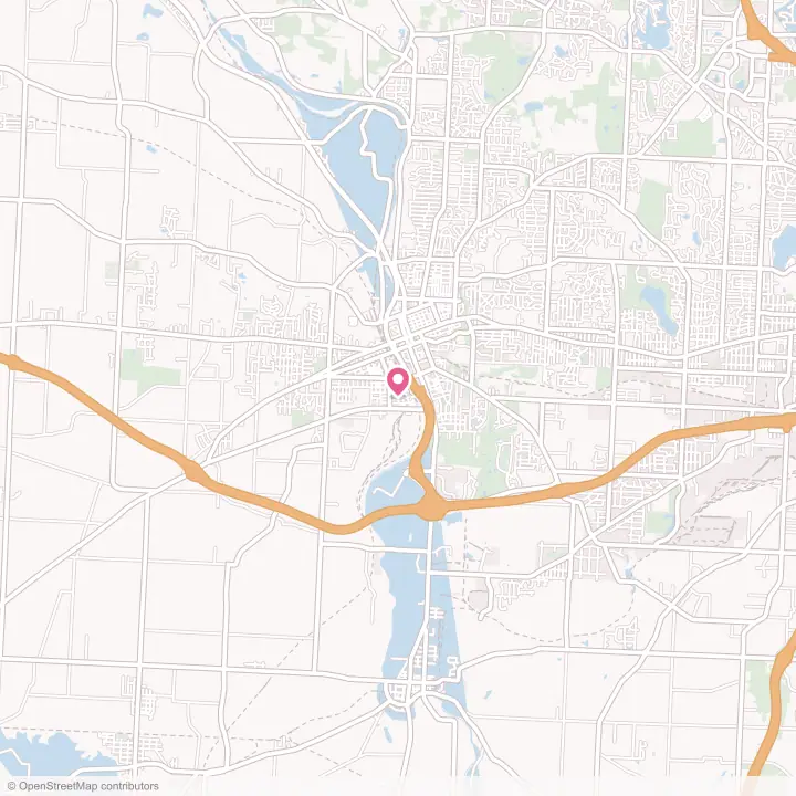 Map of the flower delivery area in Massillon, Ohio