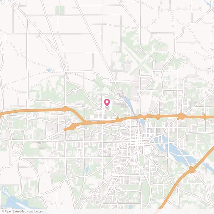 Map of the flower delivery area in Roseland, Ohio