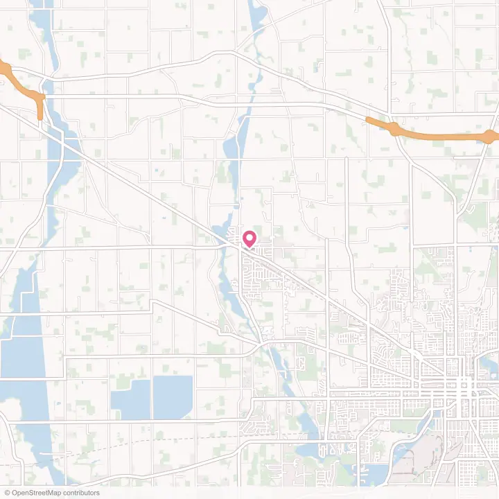 Map of the flower delivery area in Elida, Ohio