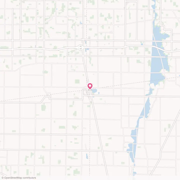 Map of the flower delivery area in Dunkirk, Ohio