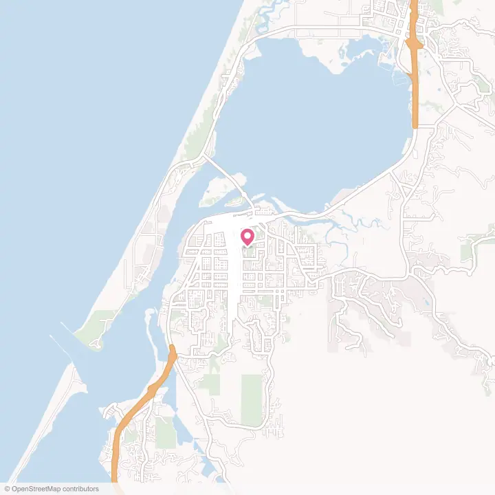 Map of the flower delivery area in Eureka, California