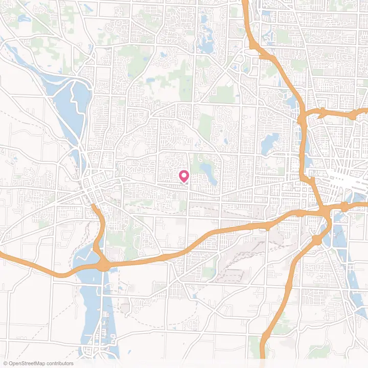 Map of the flower delivery area in Perry Heights, Ohio