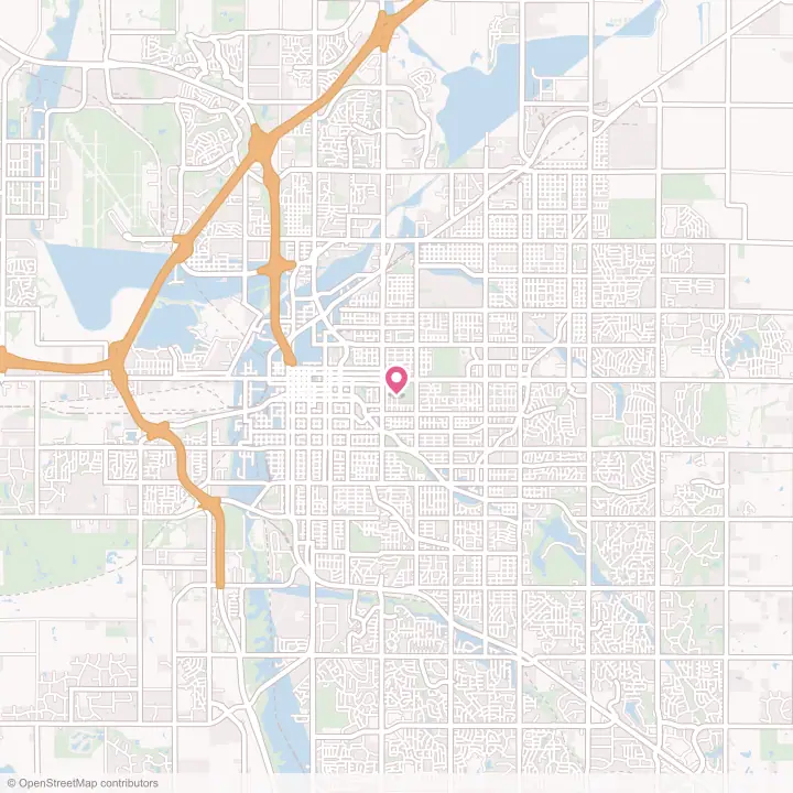 Map of the flower delivery area in Lincoln, Nebraska