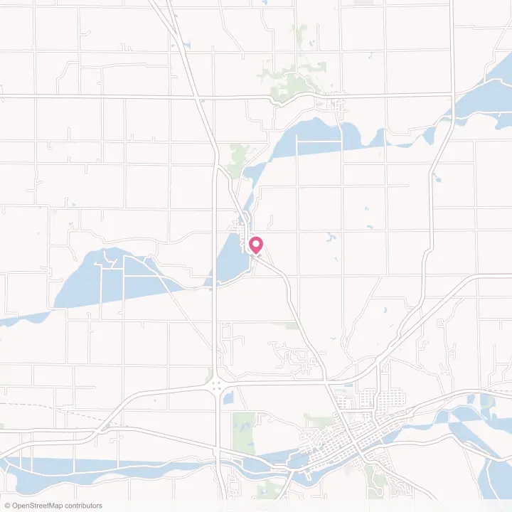 Map of the flower delivery area in Mexico, Indiana